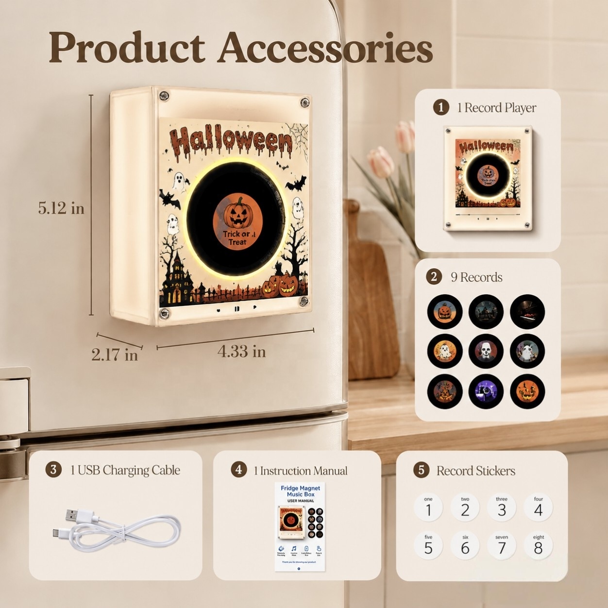 Wholesale Custom Halloween Rot - đánh giá và giá Audio Music Image