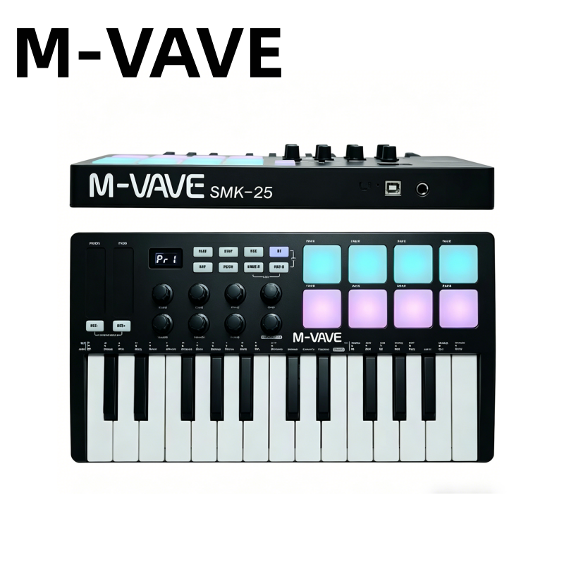 M-VAVE SMK-25 Black Portable M - đánh giá và giá Midi Controller Pad